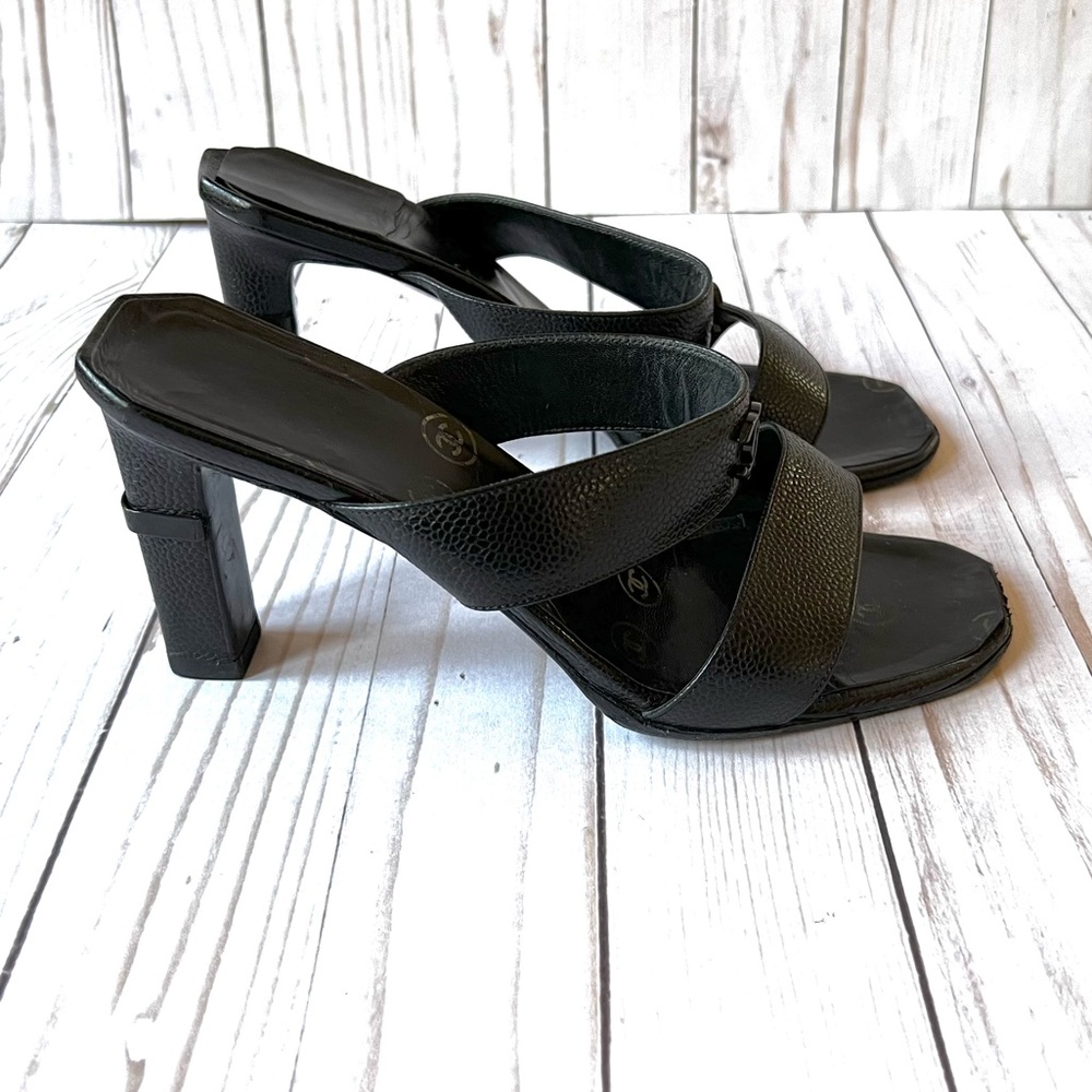 Authentic Chanel Slides- size 38.5- true to size- SUPER comfy